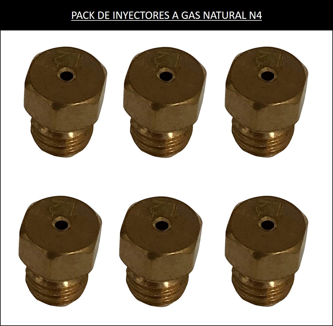 PACK DE INYECTORES A GAS NATURAL N4