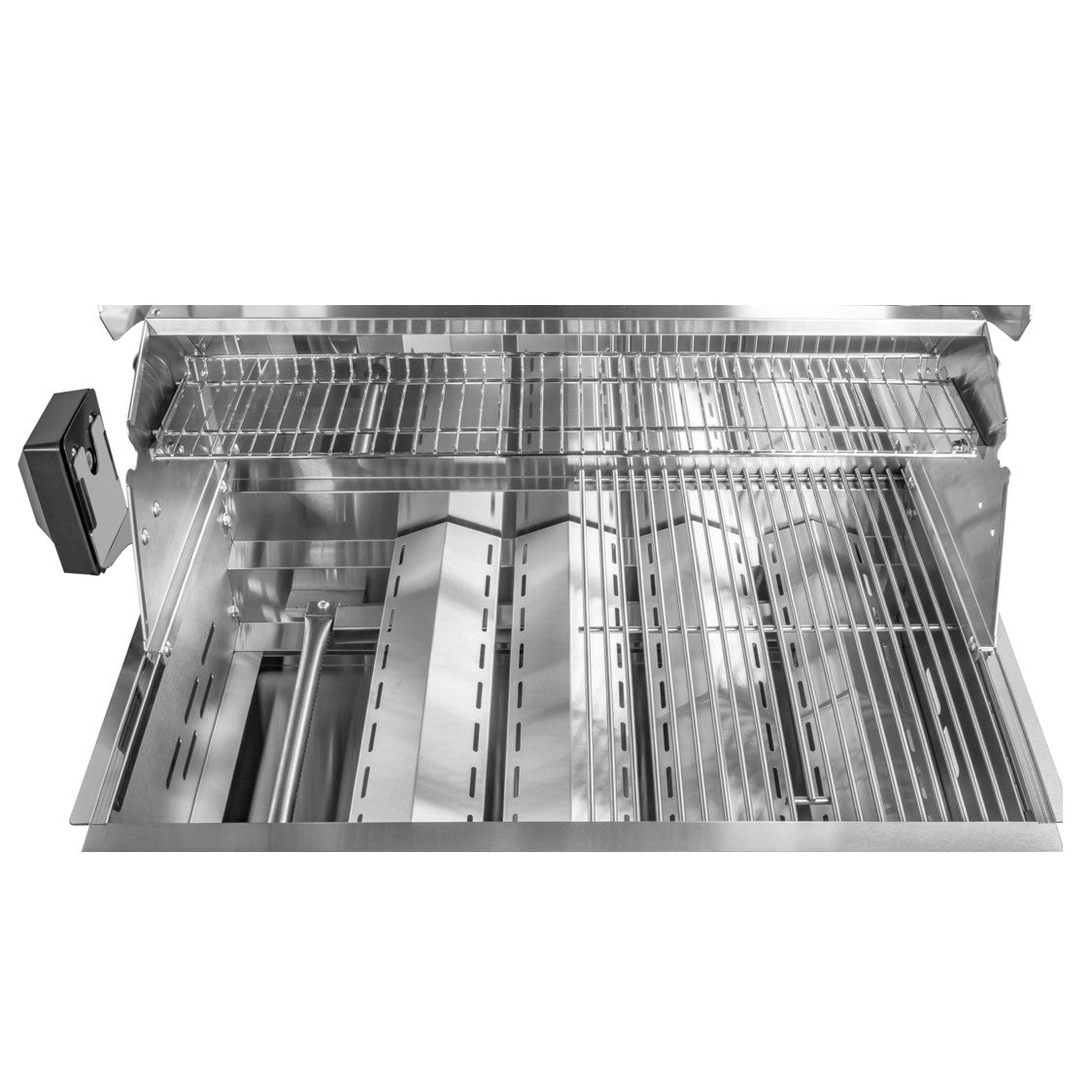 PROXIMAMENTE DICIEMBRE Parrilla a gas empotrada de 5 quemadores + Spiedo con Motor