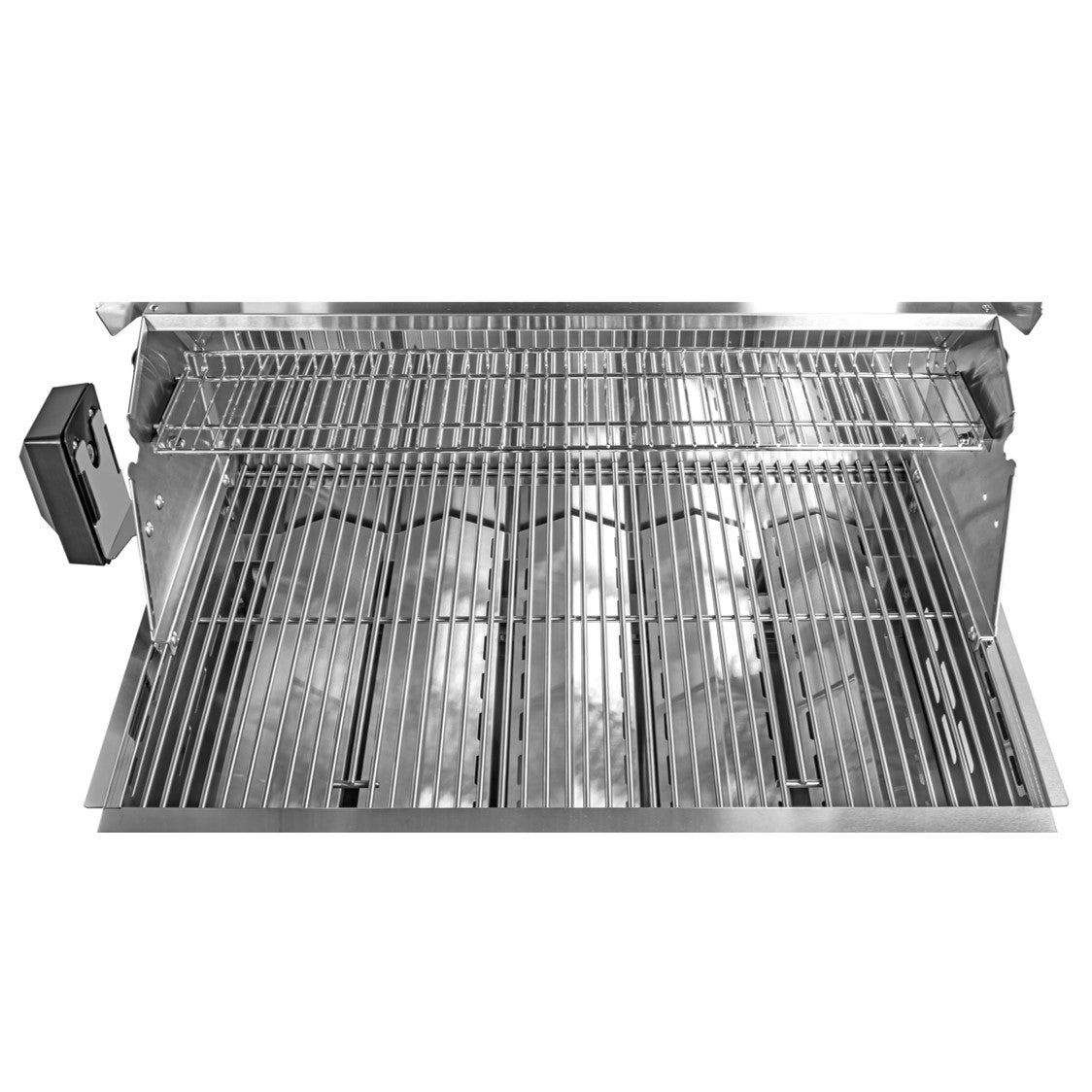 PROXIMAMENTE DICIEMBRE Parrilla a gas empotrada de 5 quemadores + Spiedo con Motor