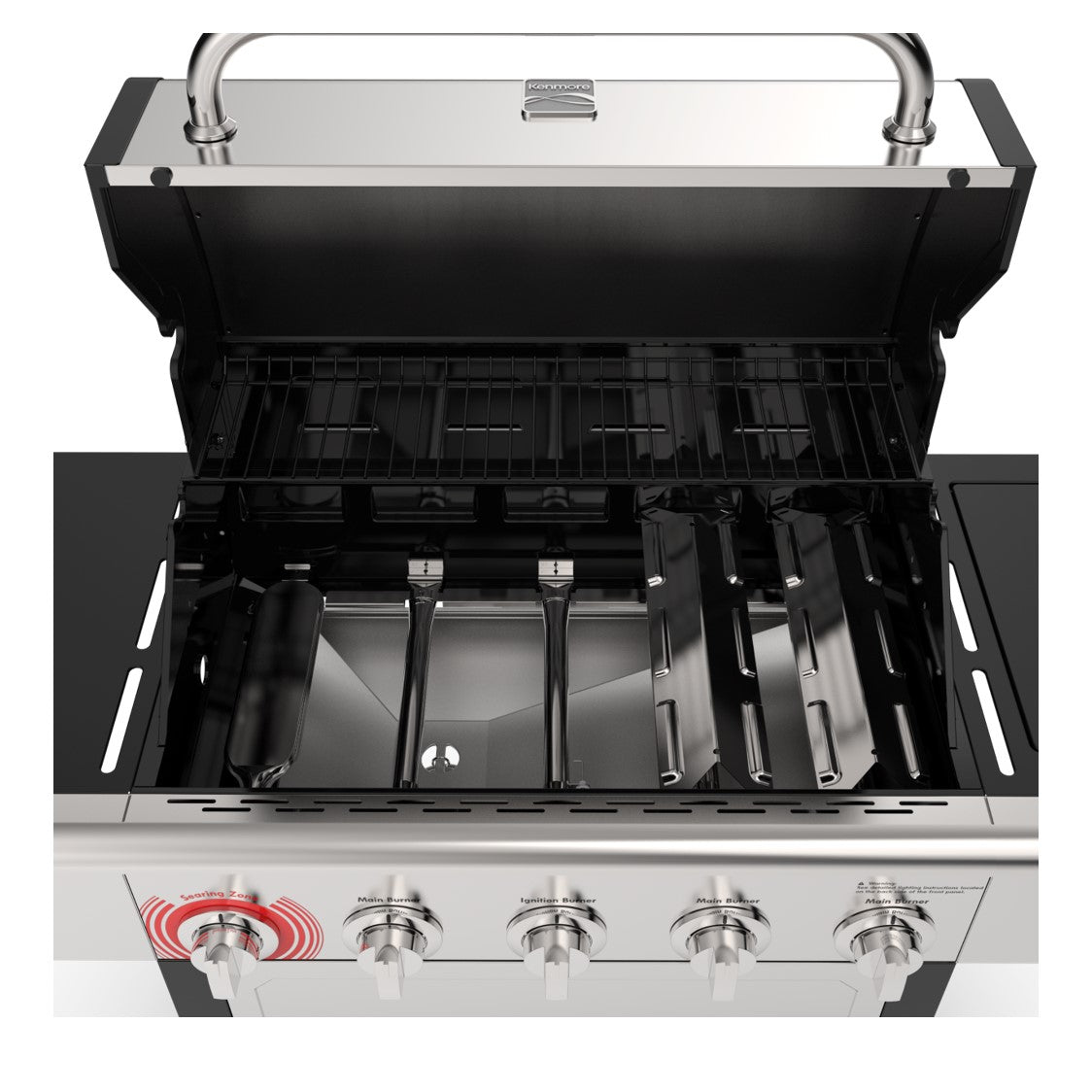 Parrilla a gas 5 Quemadores + Quemador lateral Kenmore®