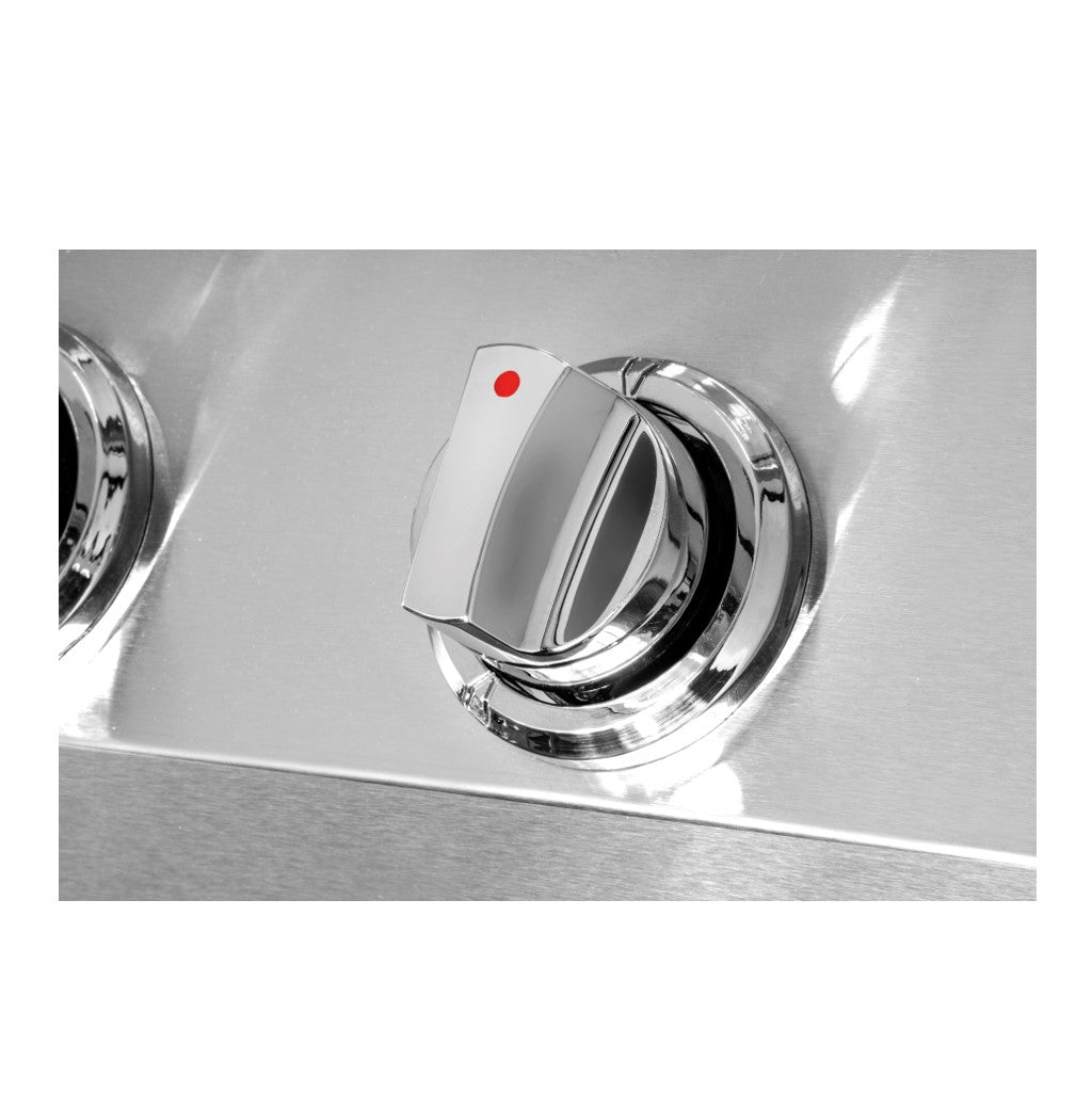 Parrilla a gas empotrada de 4 quemadores + Spiedo con Motor Kinggrill®