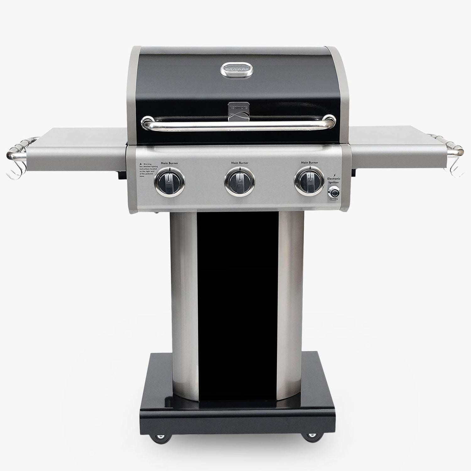 Parrilla a gas 3 Quemadores - Color Negro