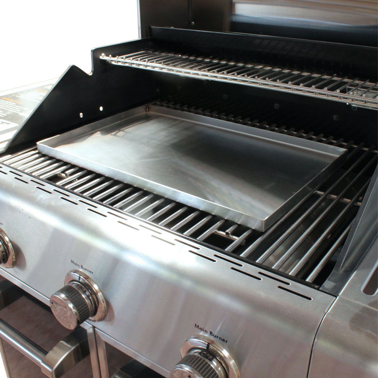 Plancha de acero inoxidable para parrilla y cocina - Rectangular 31x49