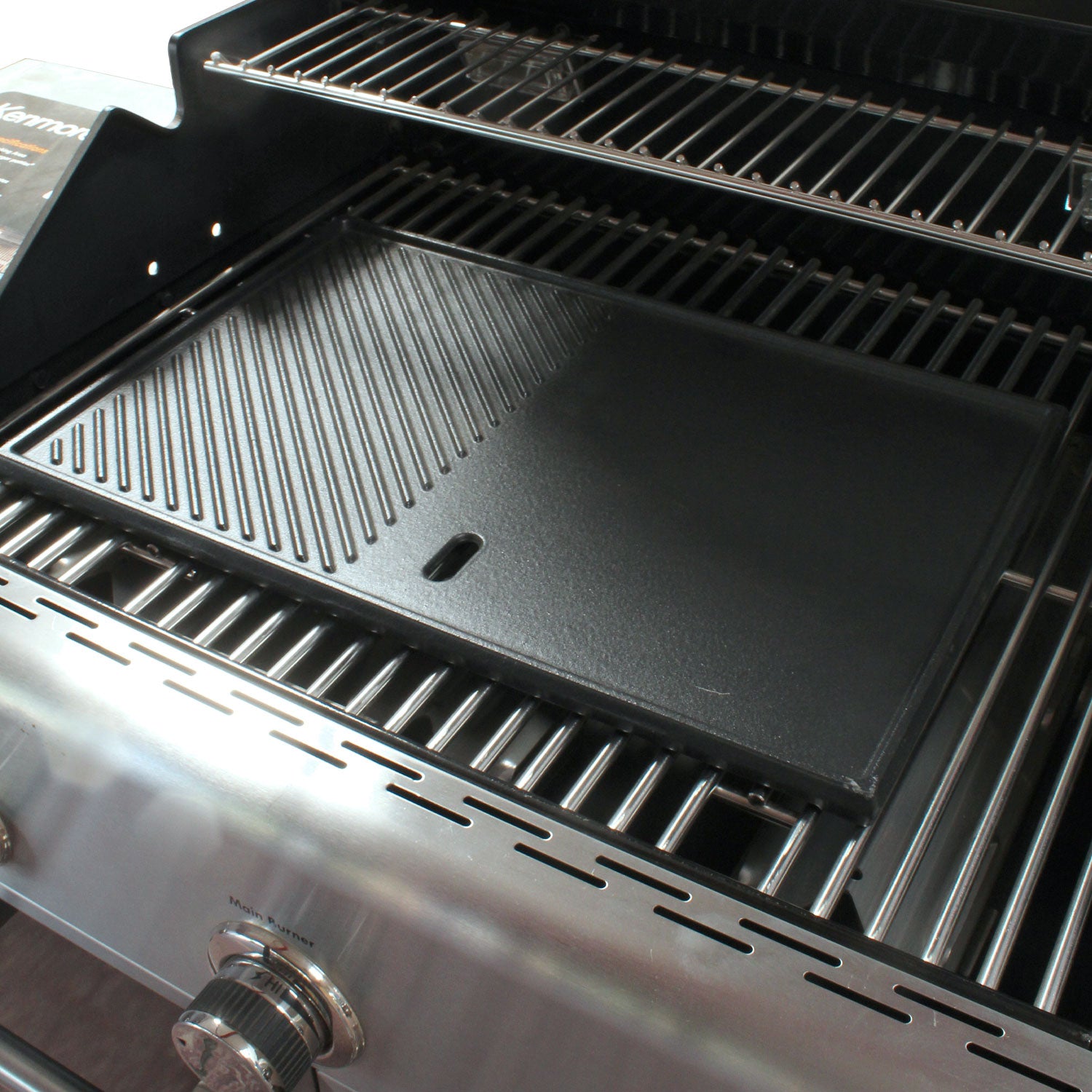 Plancha de hierro fundido para parrilla y cocina - Rectangular 39x48