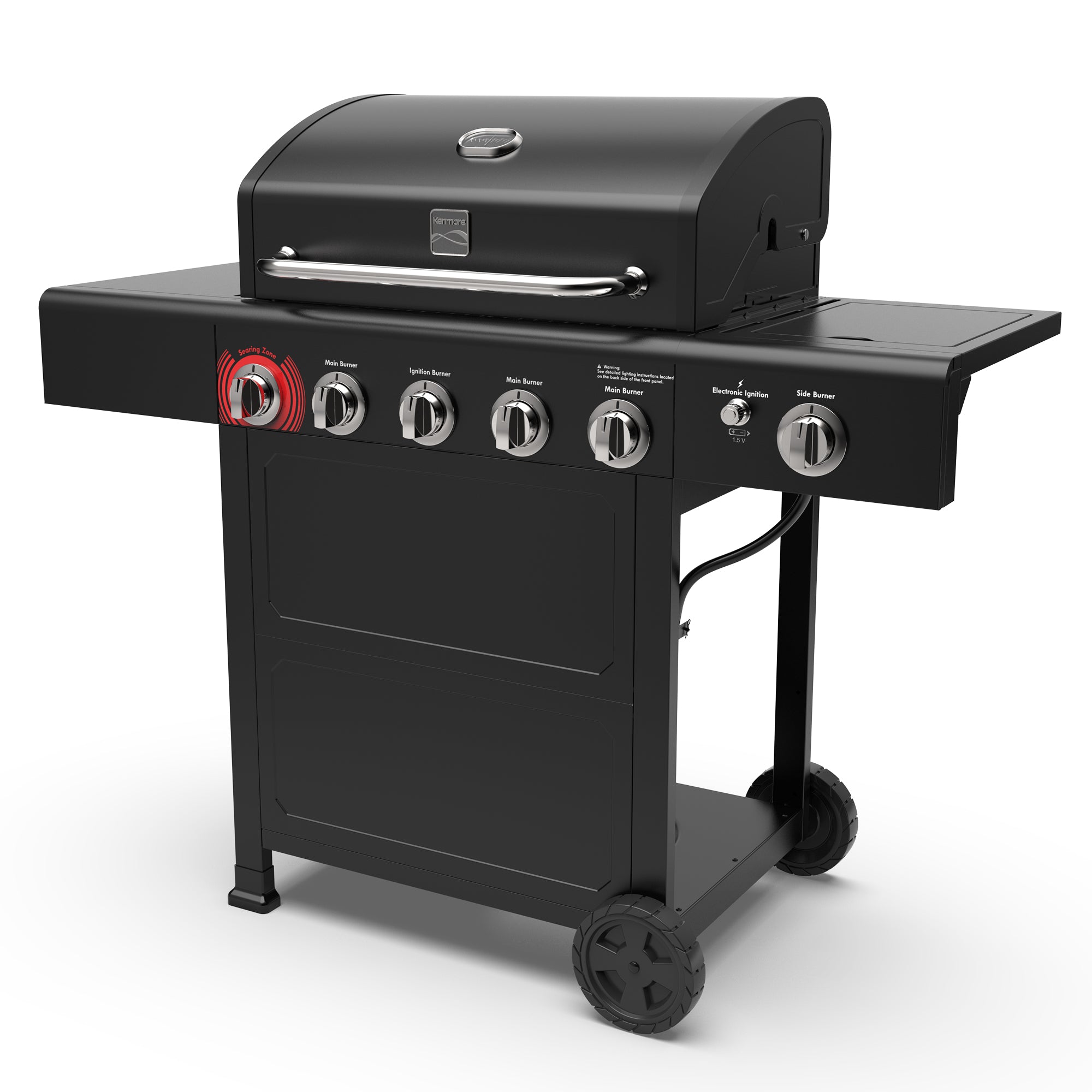 [PRECIO BLACK FRIDAY] Parrilla a gas 5 Quemadores + Quemador lateral - Color Negro [ENTREGA A PARTIR DEL 29 DE DICIEMBRE]