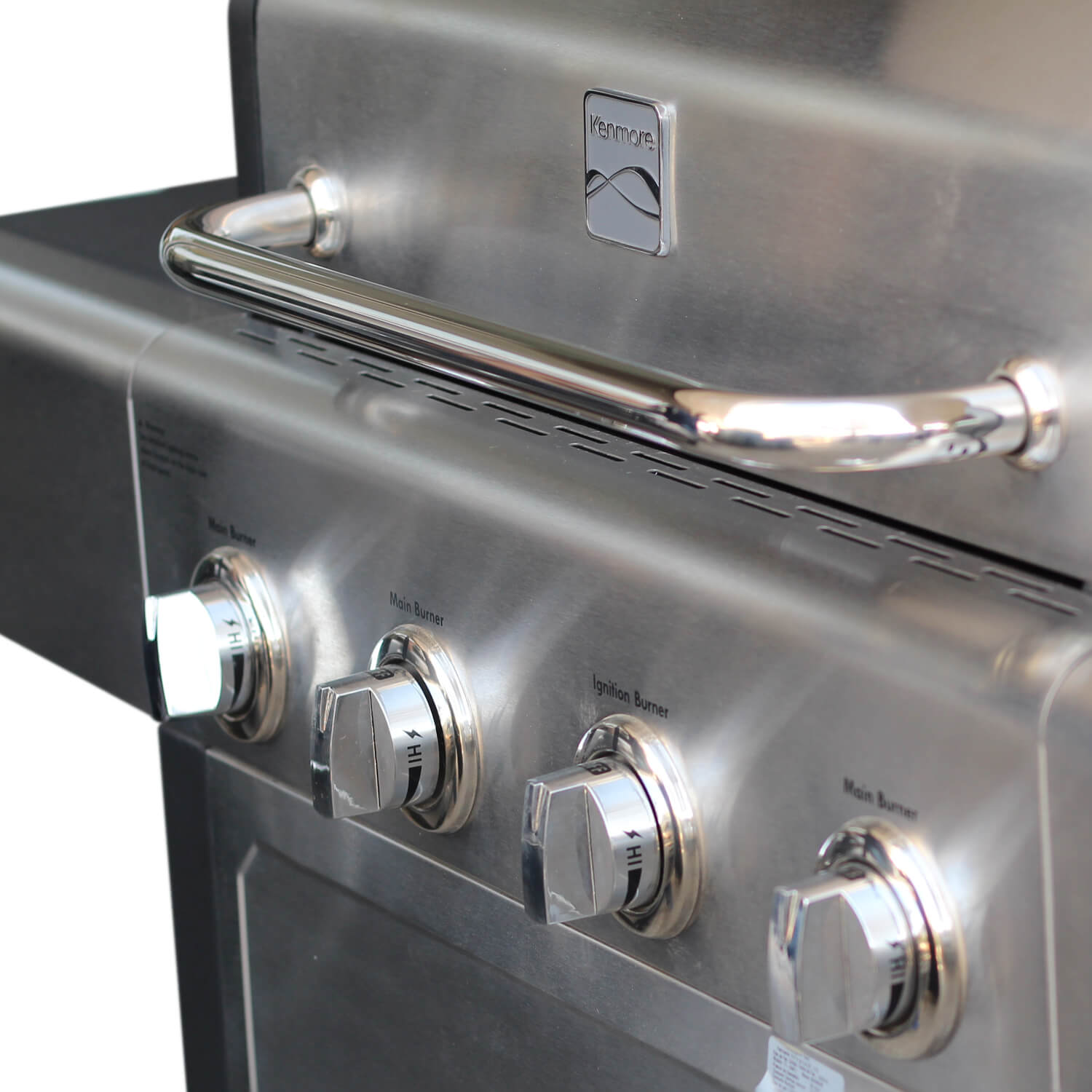 Parrilla a gas 4 Quemadores + Quemador lateral - Acero inoxidable [Open Box]