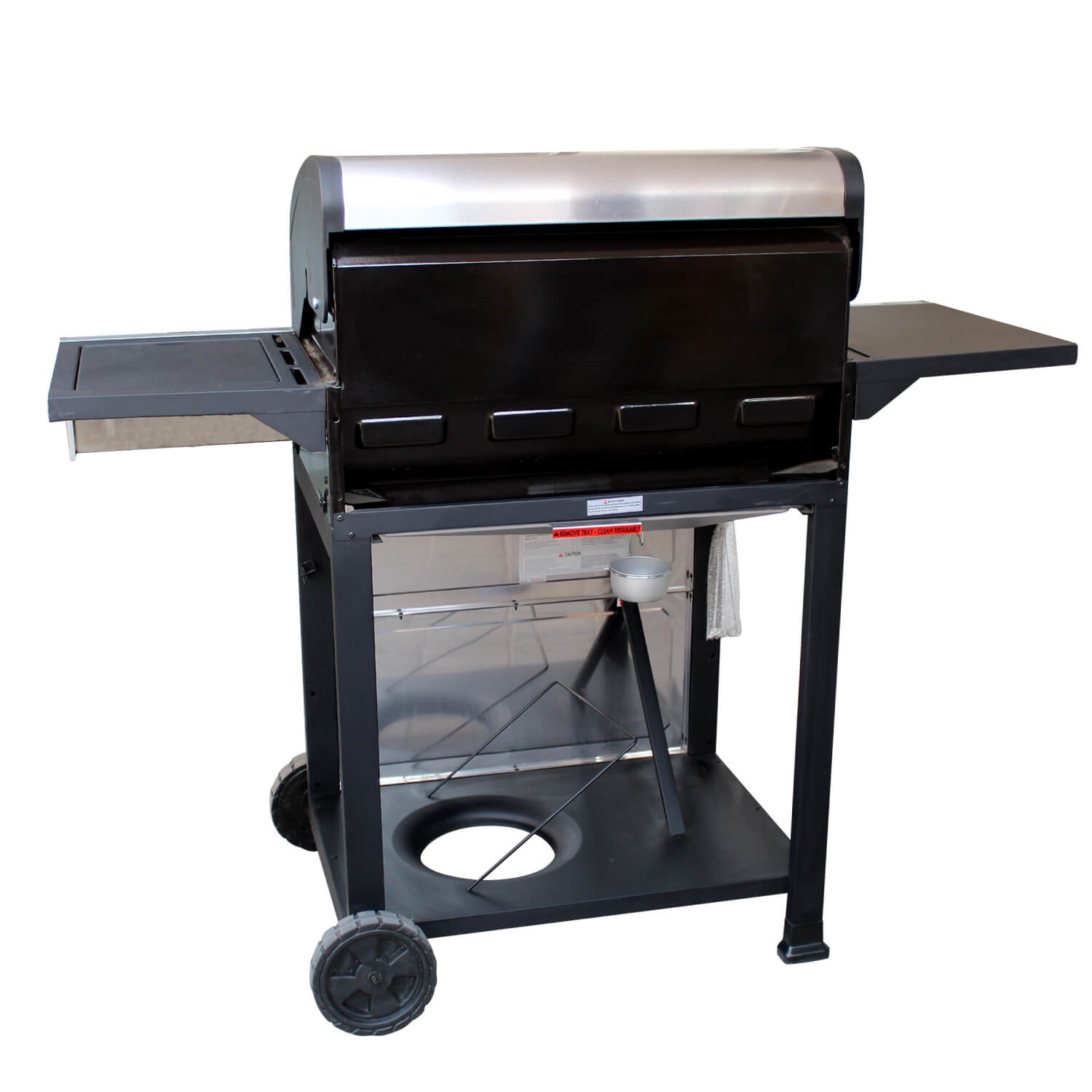 Parrilla a gas 4 Quemadores + Quemador lateral - Acero inoxidable [Open Box]