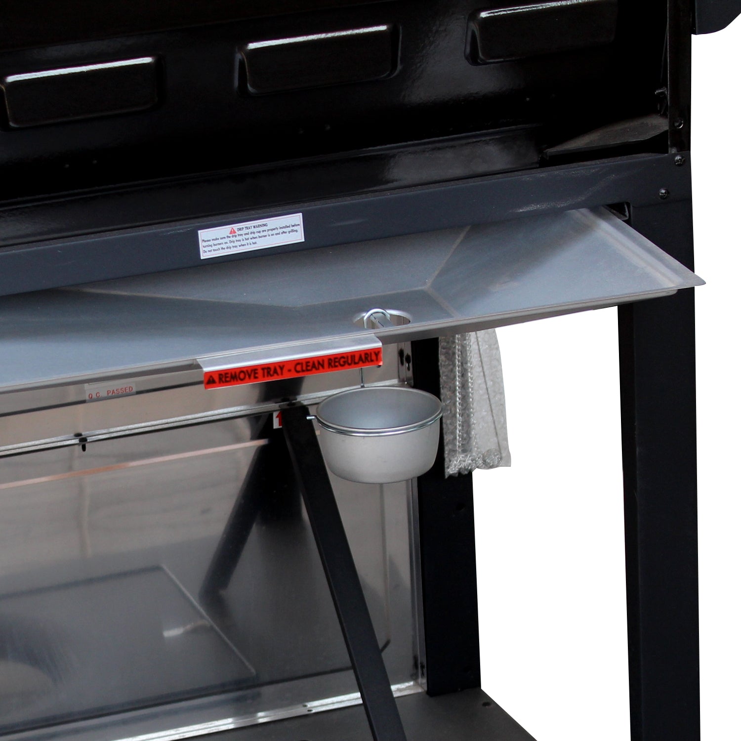 Parrilla a gas 4 Quemadores + Quemador lateral - Acero inoxidable [Open Box]