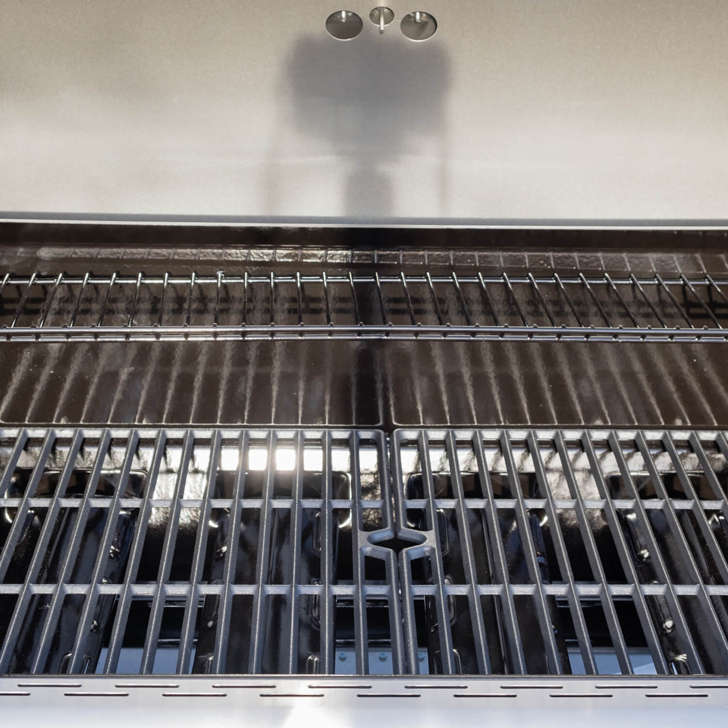 Parrilla a gas 4 Quemadores + Quemador lateral - Acero inoxidable [Open Box]