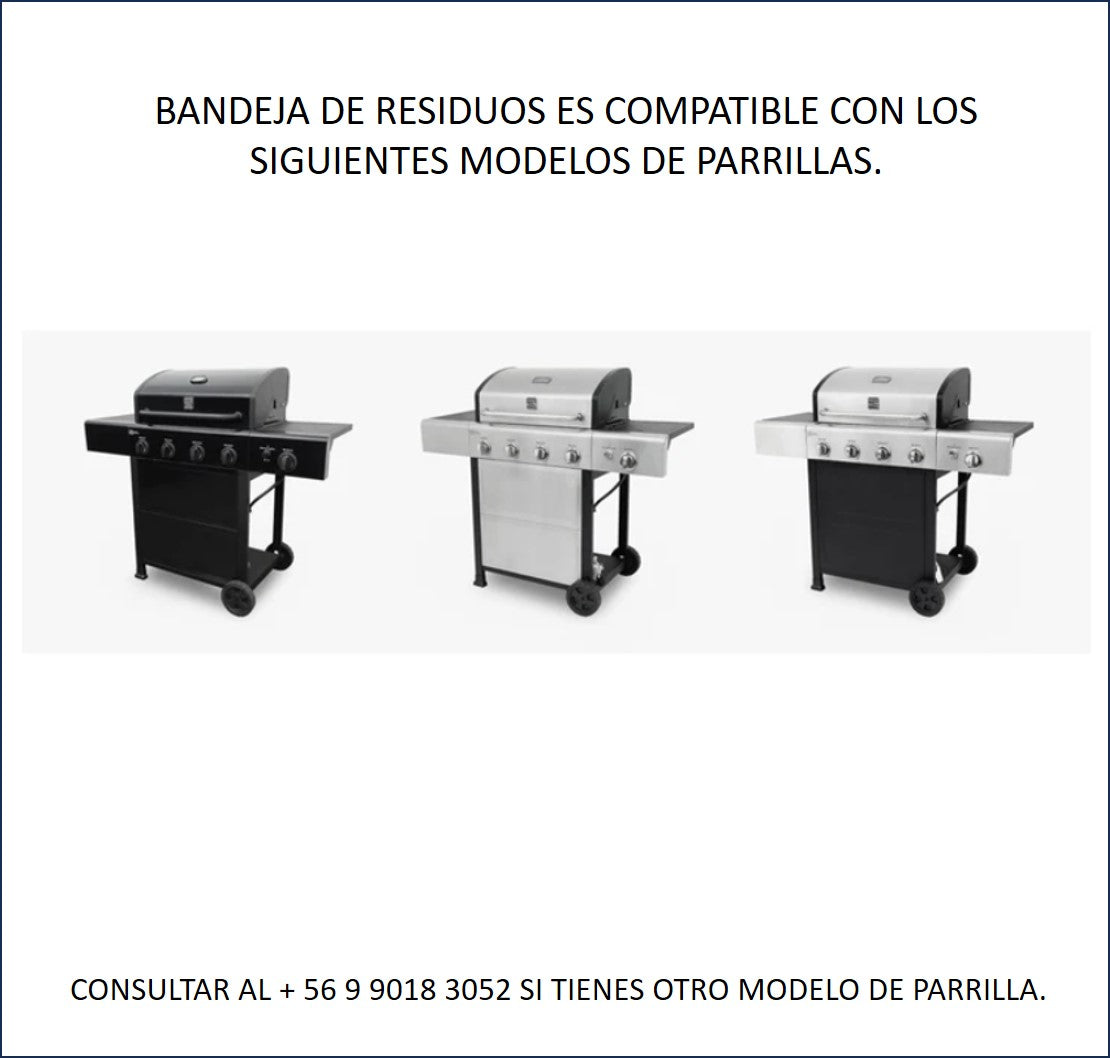 Bandeja de residuos para parrilla 4Q + Q lateral
