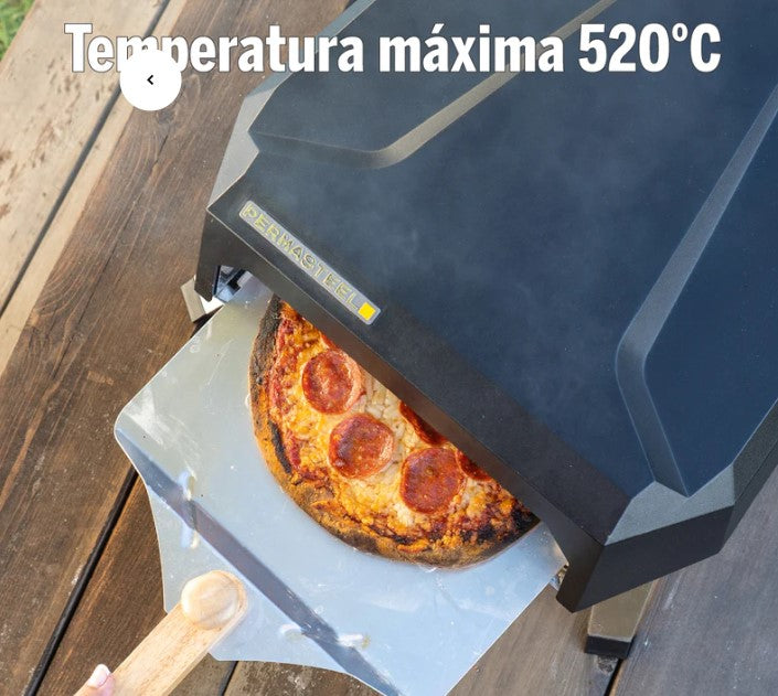 Horno Pizza a Gas + Pala + Rodela + Cortador