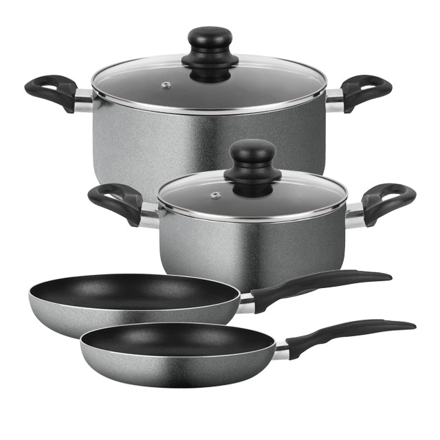 Batería de Cocina 6 Piezas Aluminio Gourmet Gris FANTUZZI