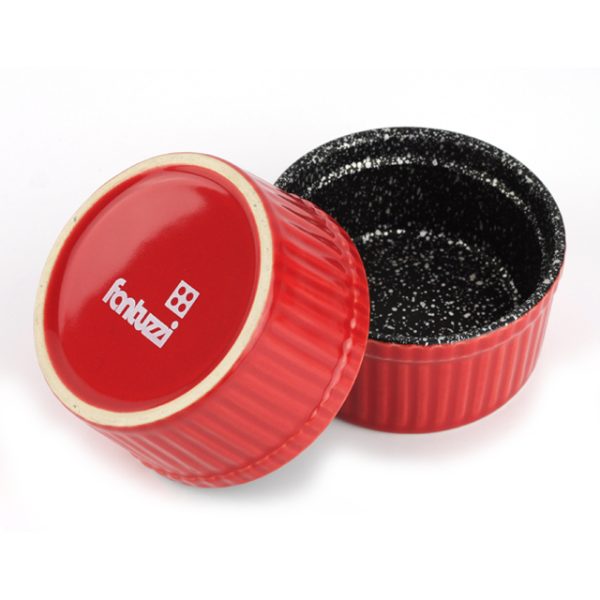 Set de 2 Ramekines Cerámica con Antiadherente Trento FANTUZZI