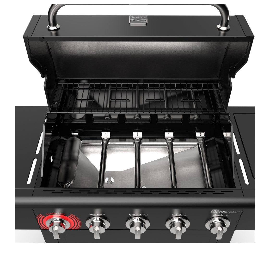 [PRECIO BLACK FRIDAY] Parrilla a gas 5 Quemadores + Quemador lateral - Color Negro [ENTREGA A PARTIR DEL 29 DE DICIEMBRE]