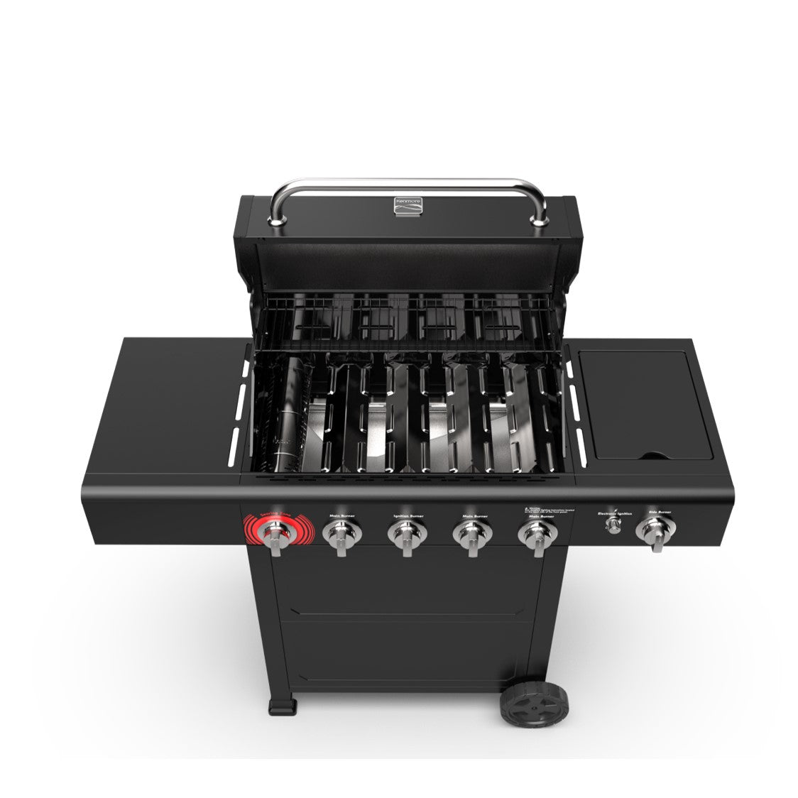 [PRECIO BLACK FRIDAY] Parrilla a gas 5 Quemadores + Quemador lateral - Color Negro [ENTREGA A PARTIR DEL 29 DE DICIEMBRE]