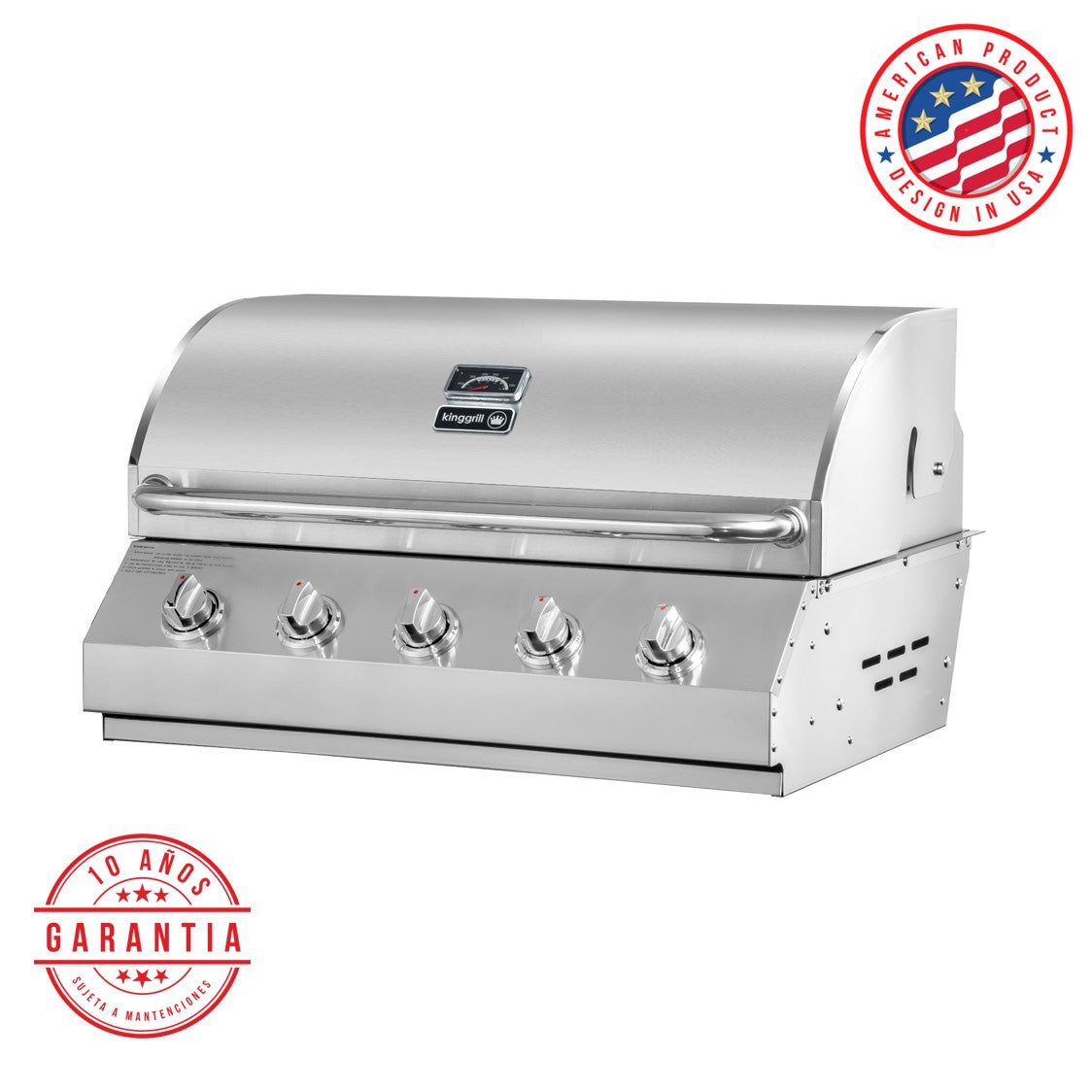 Parrilla a gas empotrada de 5 quemadores OPEN BOX (LEER DESCRIPCION)