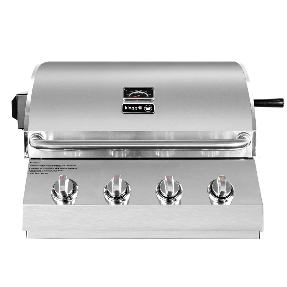 (PREVENTA) Parrilla a gas empotrada de 4 quemadores - Modelo 2025 + Spiedo con Motor (DISPONIBLE A PARTIR DEL 30 DE JULIO)