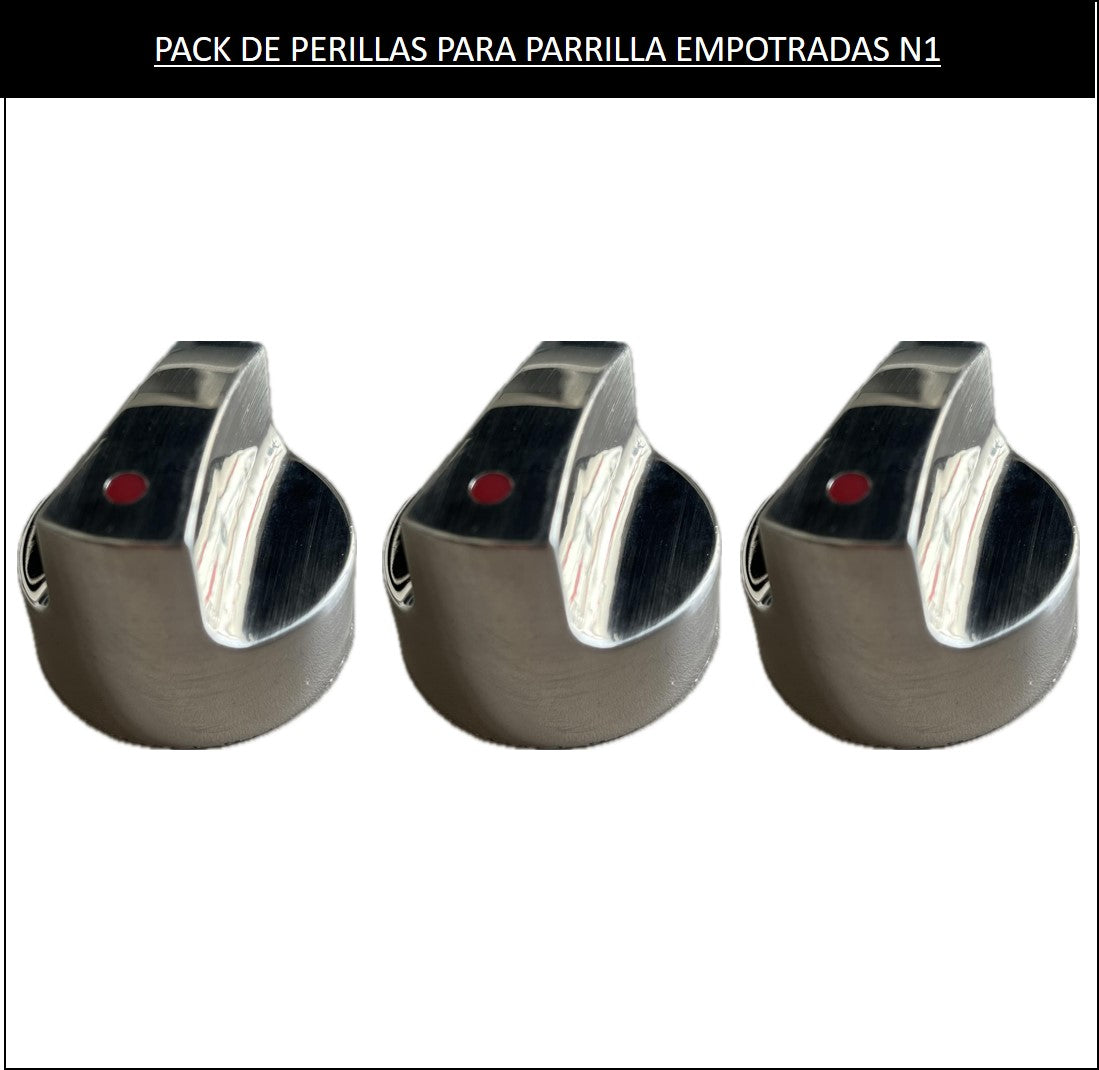 PACK DE PERILLAS PARA PARRILLA EMPOTRADA N1