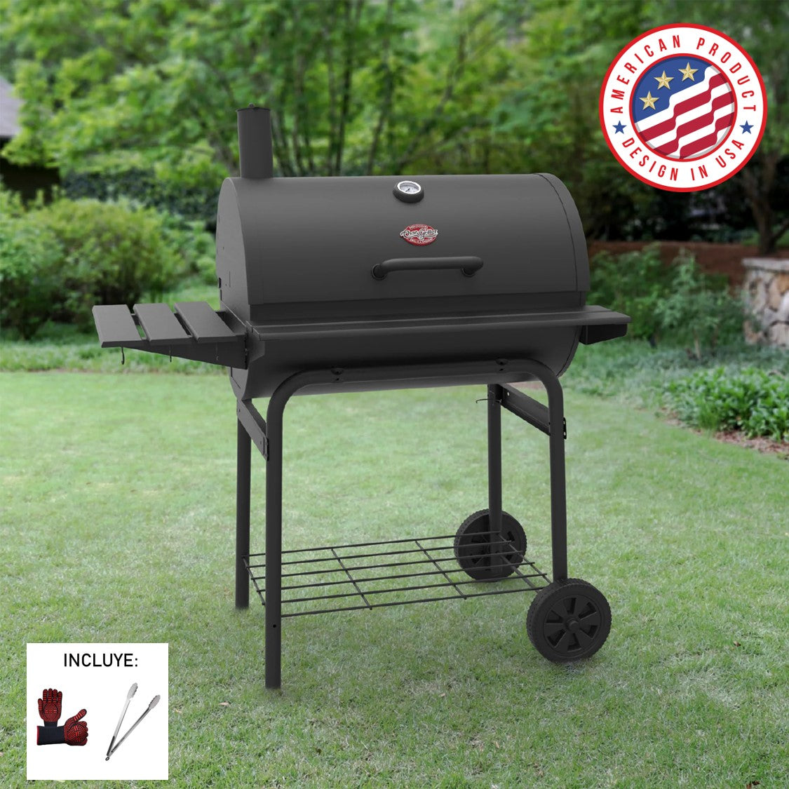 [PRECIO PREVENTA] Parrilla a Carbón Char Griller modelo Pro Deluxe + Guantes Parrilleros + Pinza de Asado [ENTREGA A PARTIR DEL 30 DE DICIEMBRE]