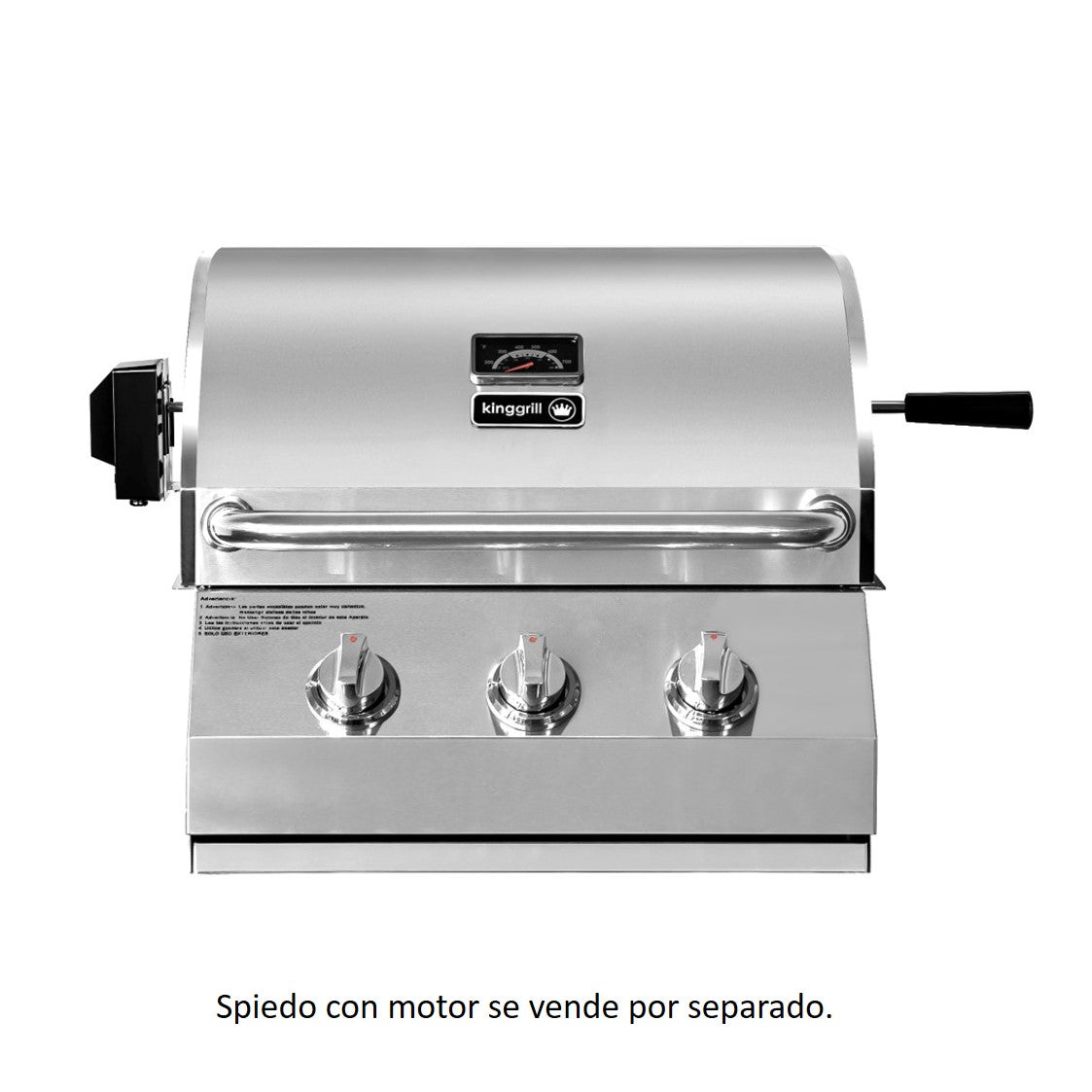 (PREVENTA) Parrilla a gas empotrada de 3 quemadores - Modelo 2025 (DISPONIBLE A PARTIR DEL 30 DE JULIO)