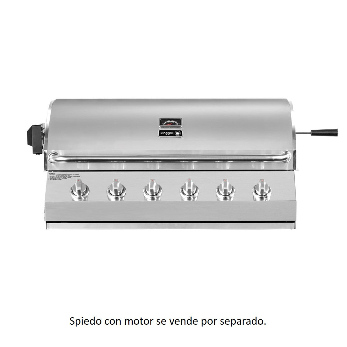 (PREVENTA) Parrilla a gas empotrada de 6 quemadores - Modelo 2025 (DISPONIBLE A PARTIR DEL 30 DE JULIO)