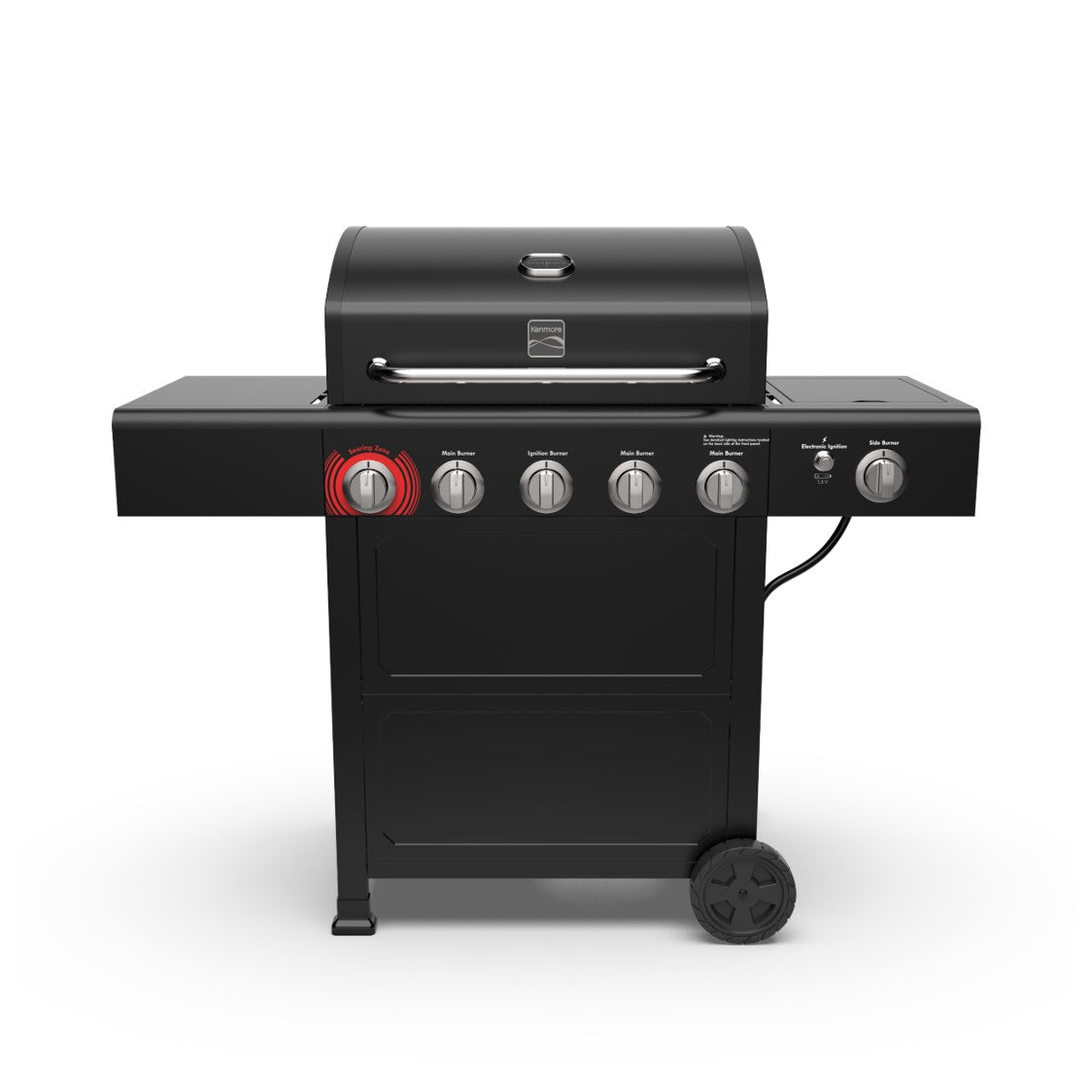 [PRECIO BLACK FRIDAY] Parrilla a gas 5 Quemadores + Quemador lateral - Color Negro [ENTREGA A PARTIR DEL 29 DE DICIEMBRE]