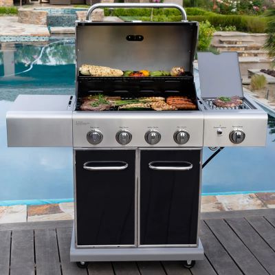 PROXIMAMENTE DICIEMBRE Parrilla a gas 4 Quemadores + Sellador lateral - Color Negro con Pack de Accesorios para Asados #2