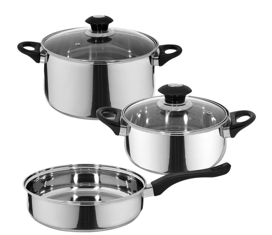 Batería de Cocina 5 Piezas Acero inoxidable Corazza FANTUZZI